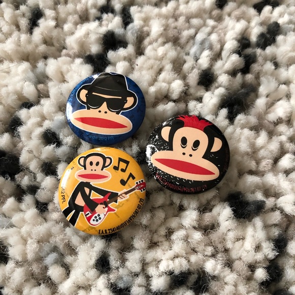 Paul Frank Jewelry - Paul Frank Buttons - Set of 3